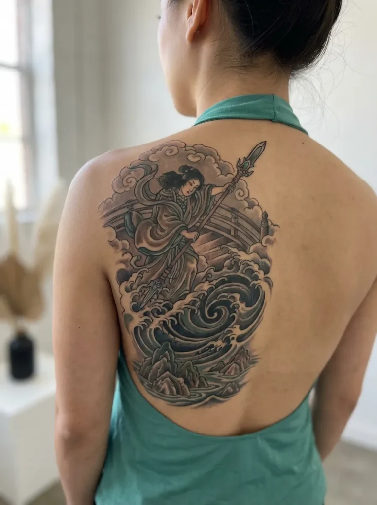 Japanese Izanagi Creator God Tattoo