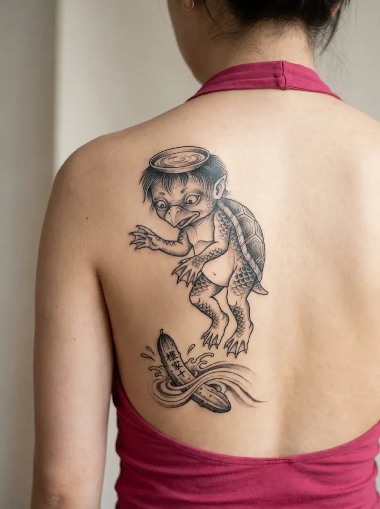 Japanese Kappa Water Spirit Tattoo