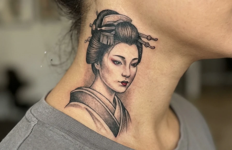 Japanese Neck Tattoo Ideas
