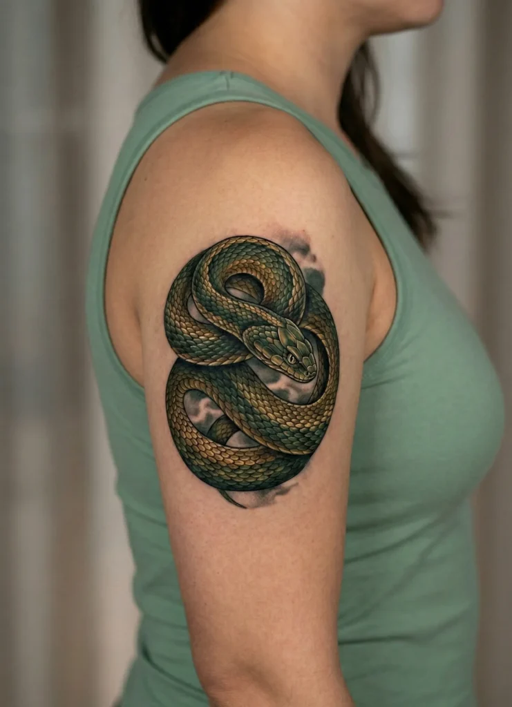 Japanese Snake (Hebi) Coiled Design
