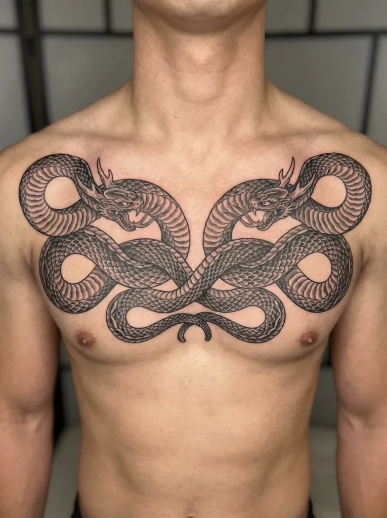 Japanese Twin Snake Design