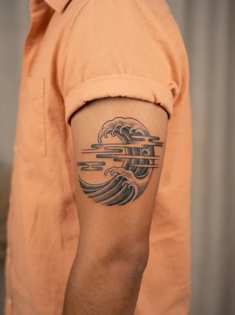 Japanese Wave with Wind Bars