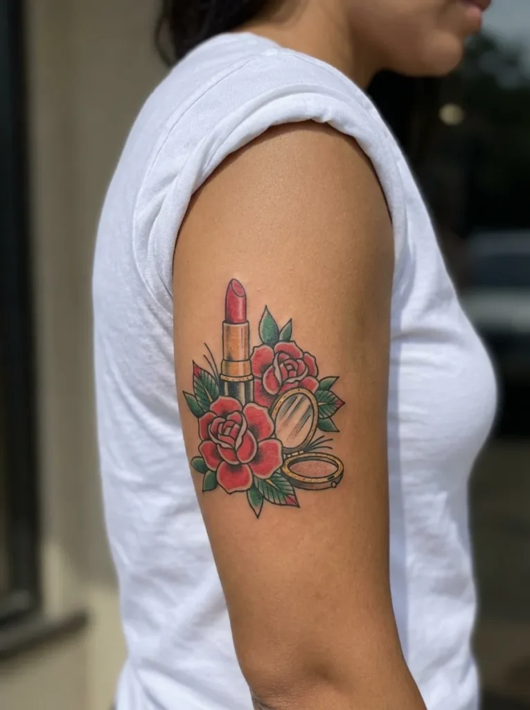 Lipstick & Rose Tattoo