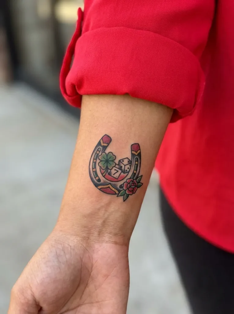 Lucky Horseshoe Tattoo