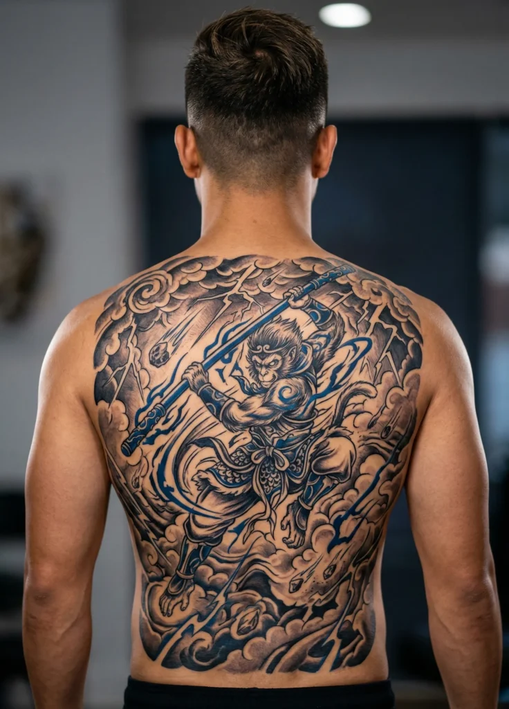 Monkey King (Saru) Cloud Battle Back Design