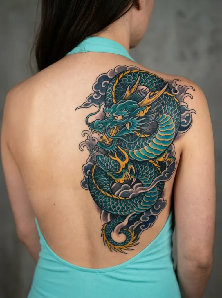 Neo-Traditional Japanese Dragon (Ryū)