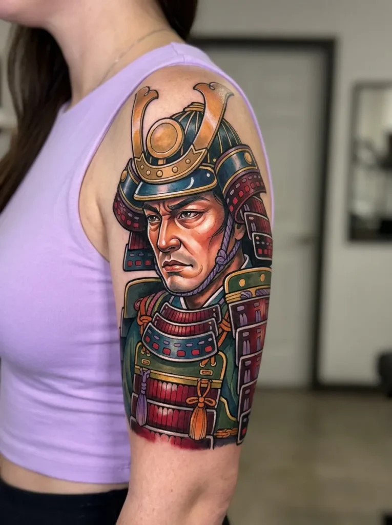 Neo-Traditional Samurai Portrait
