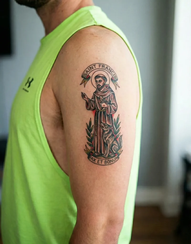 Saint Portrait Tattoo