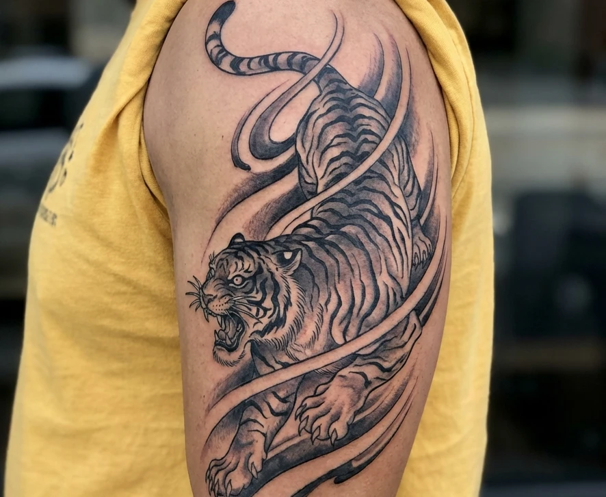 traditional Japanese Tiger Tattoos