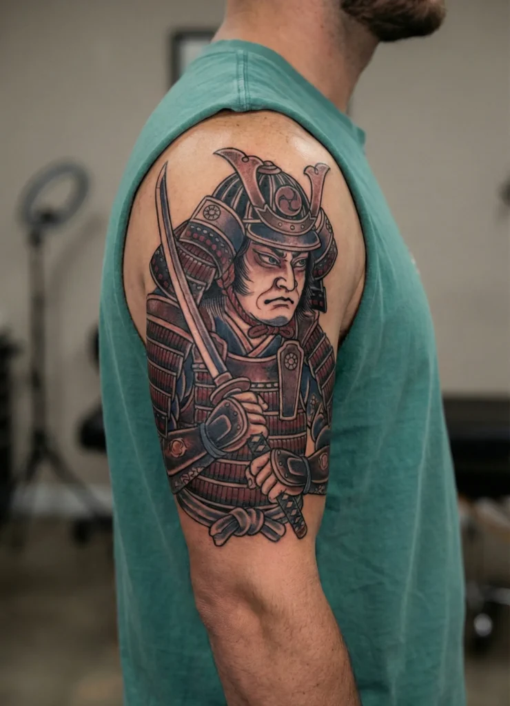 Traditional Samurai Portrait