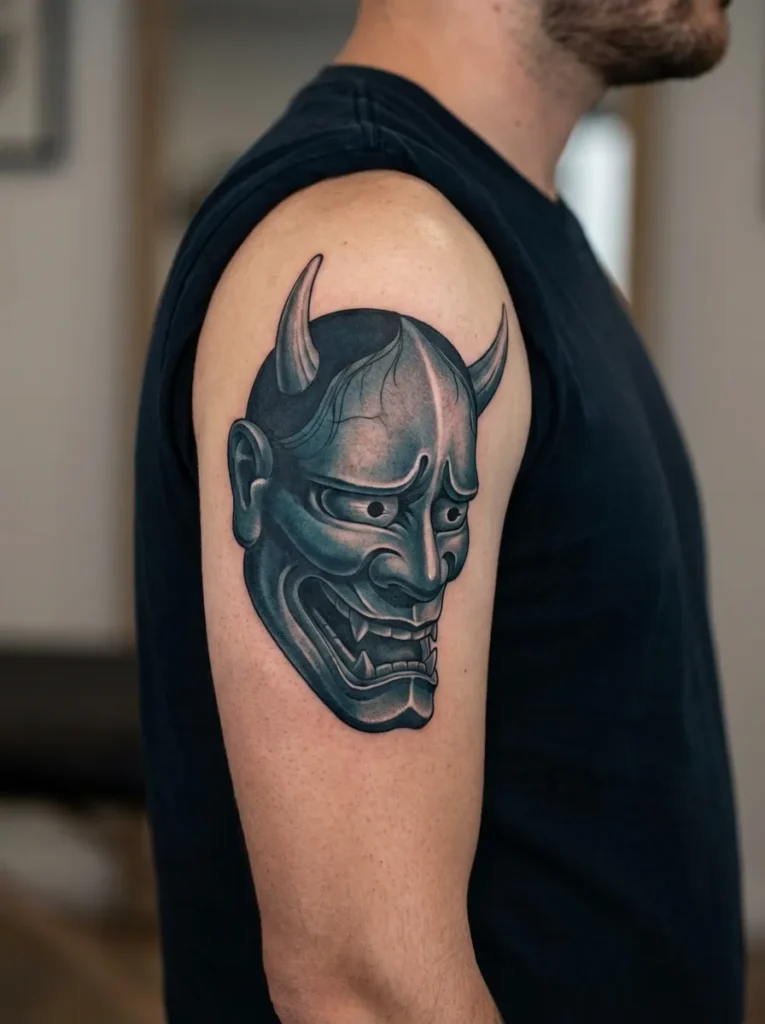 Blue Oni Mask Design