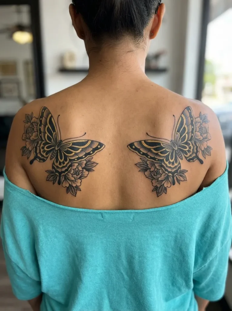 Butterfly Motif Tattoo