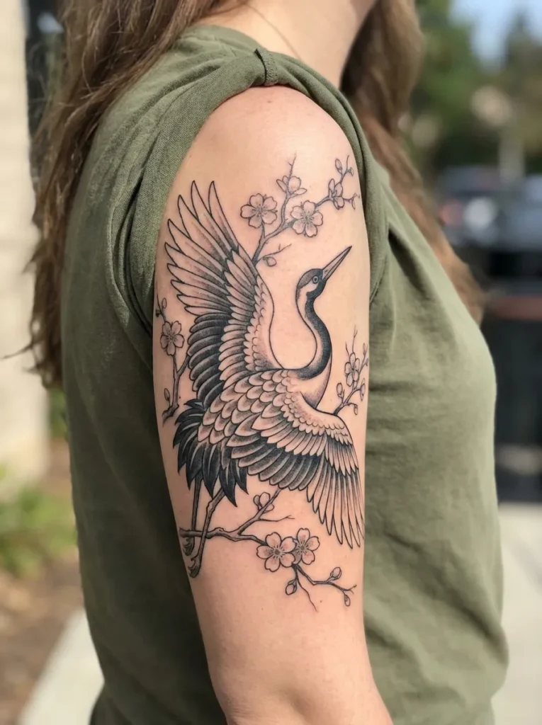 Crane Tattoo