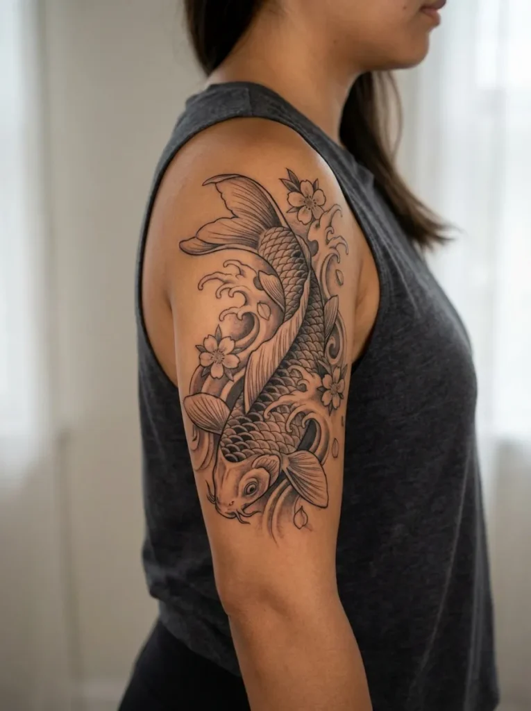 Downstream Koi Fish Flow