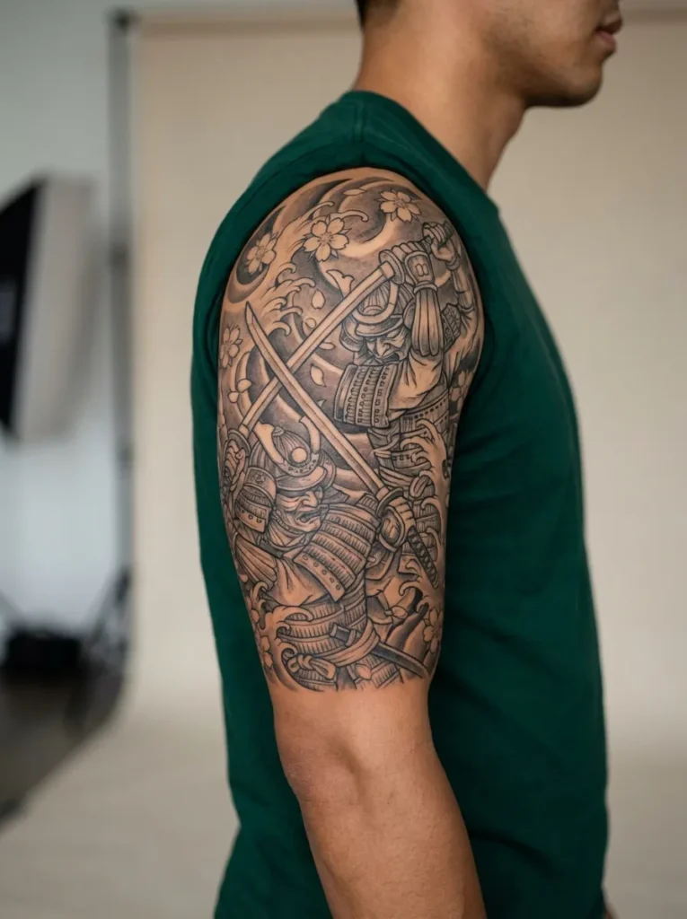 Dual Samurai Battle Composition