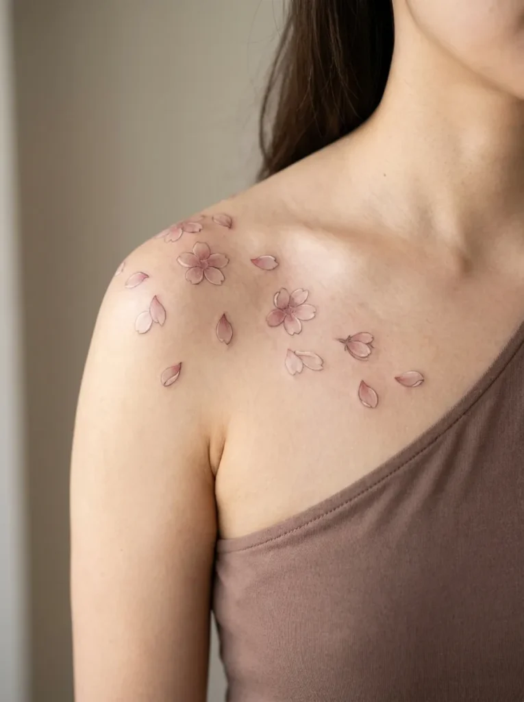 Falling Sakura Petals Design