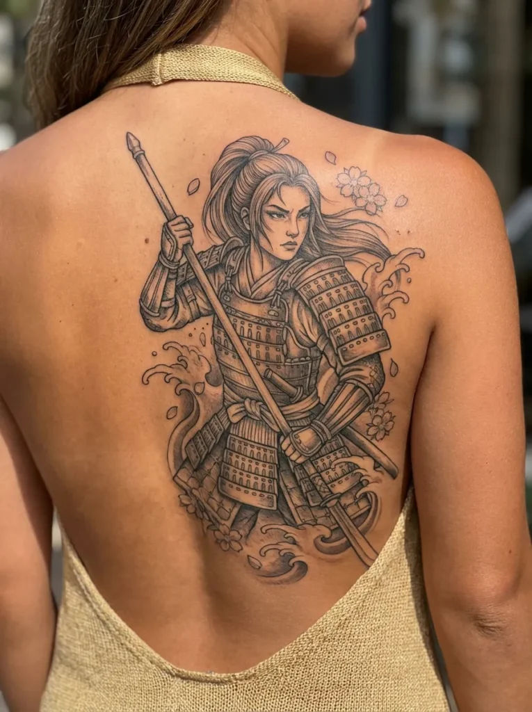 Female Samurai Tattoo