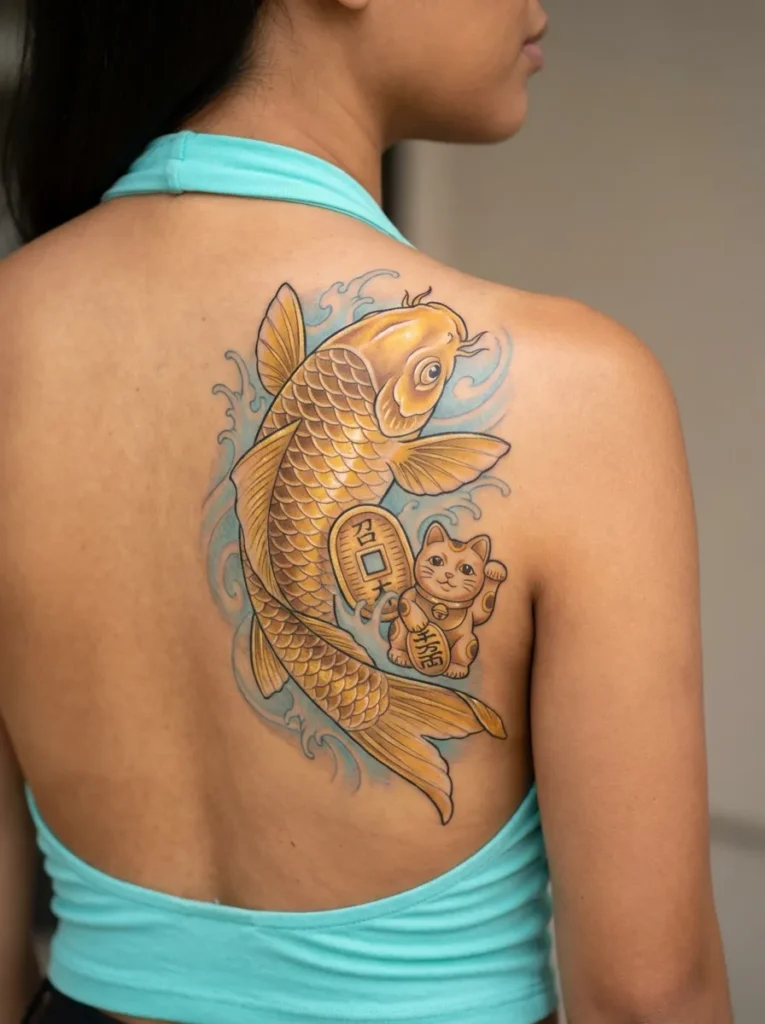 Golden Koi for Prosperity