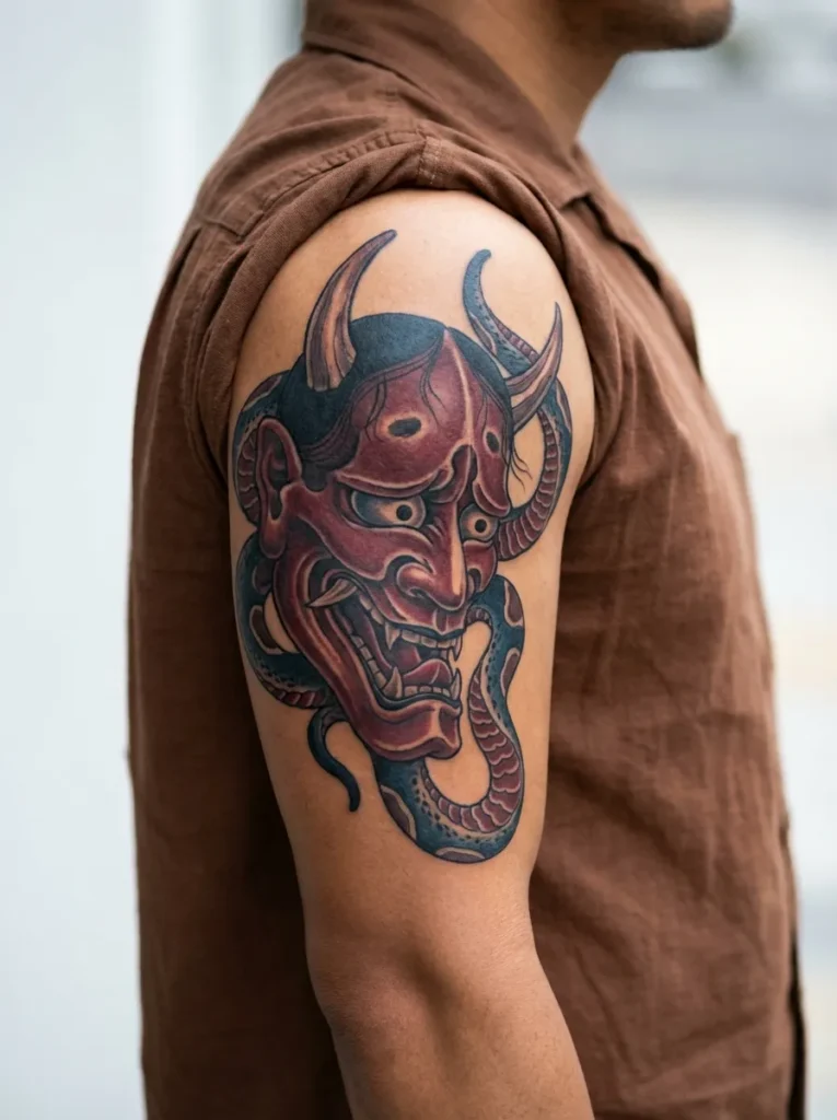 Hannya Mask Tattoo