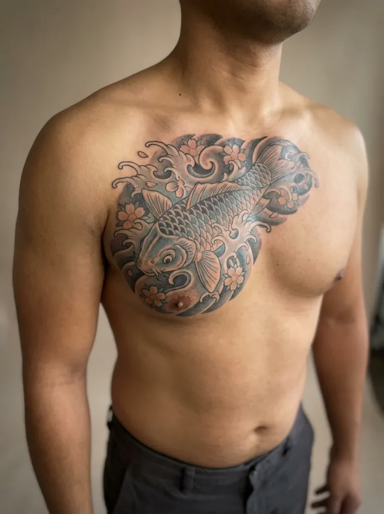 Koi Chest Panel Design