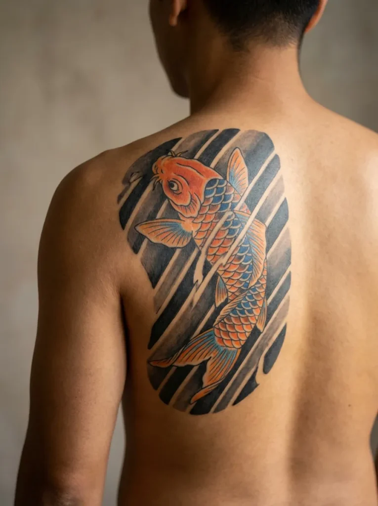 Koi with Wind Bars Pattern