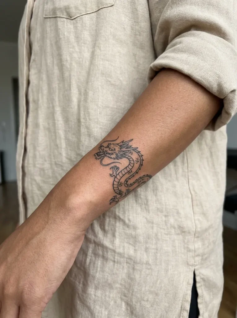 Minimal Dragon Tattoo