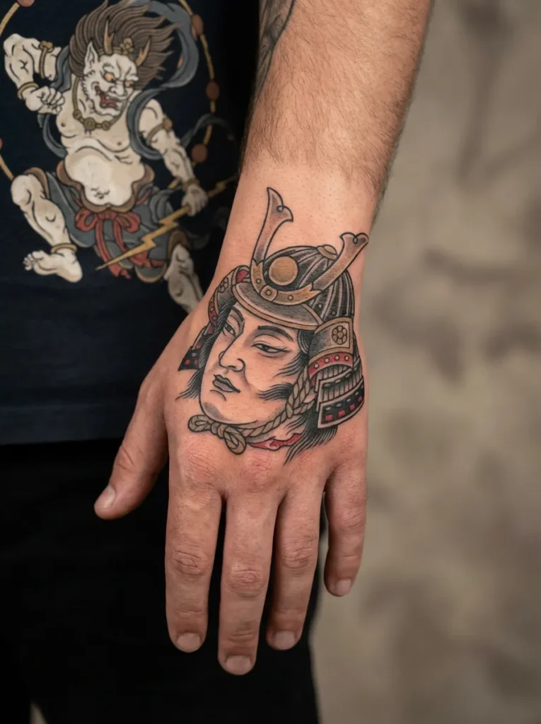 Namakubi Hand Tattoo