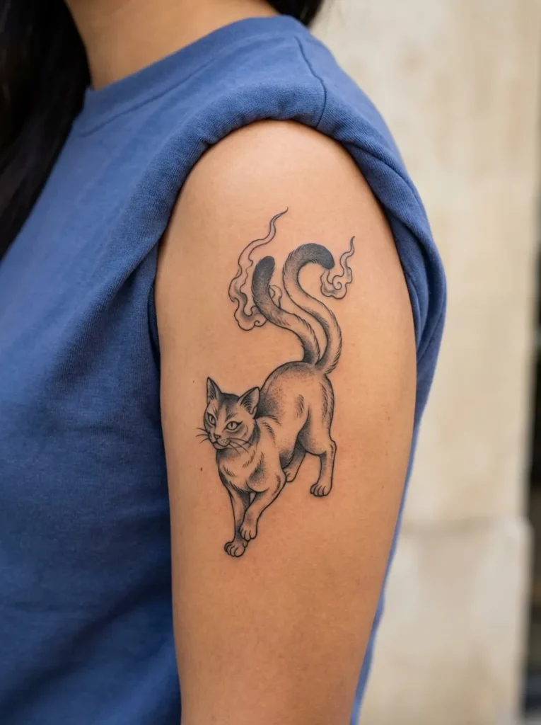 Nekomata (Mythical Two-Tailed Cat)