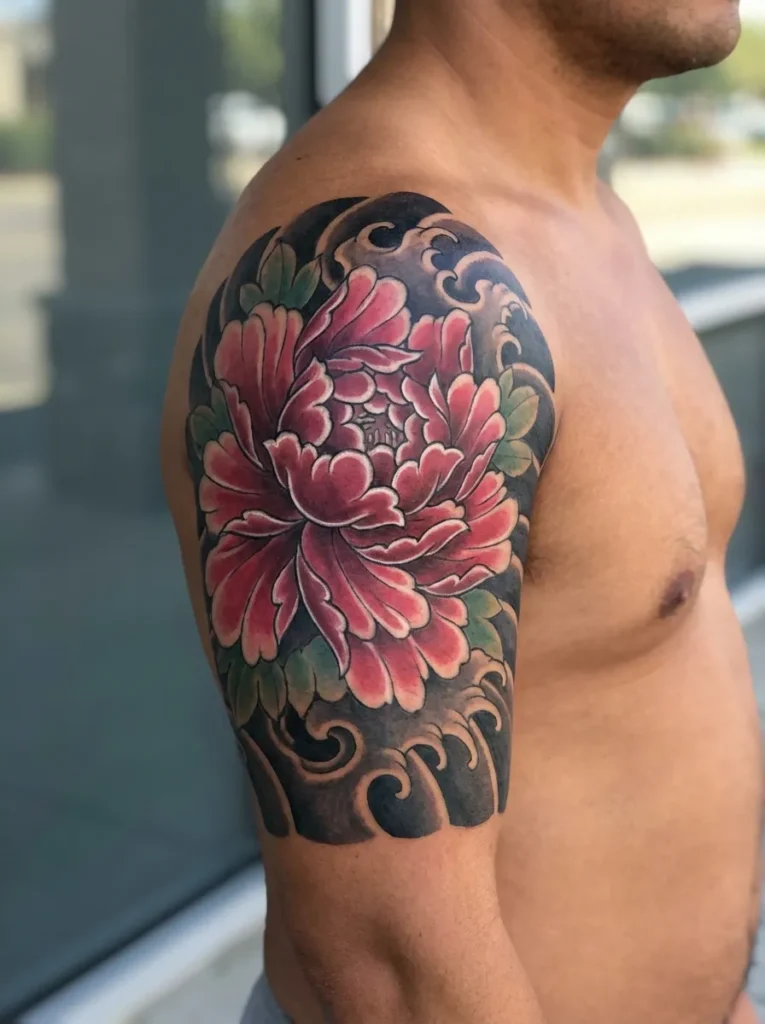 Peony Flower Tattoo