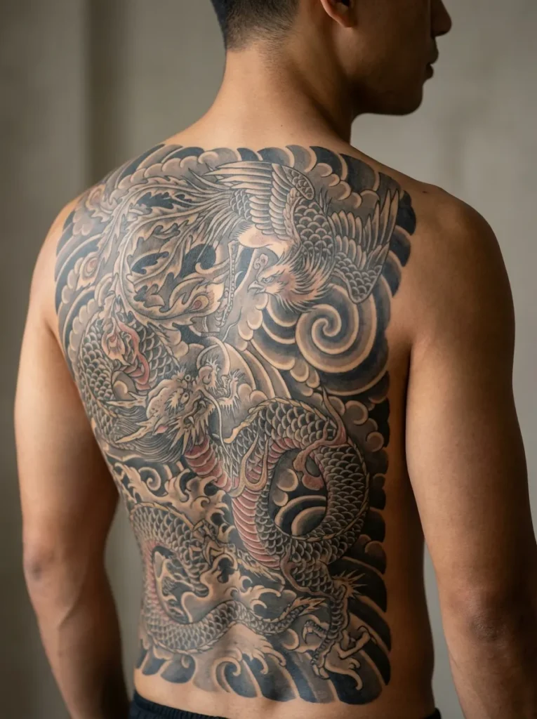 Phoenix and Dragon Dual Design