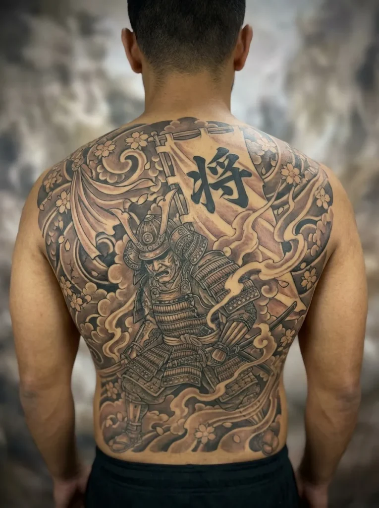 Samurai Backpiece with War Banner