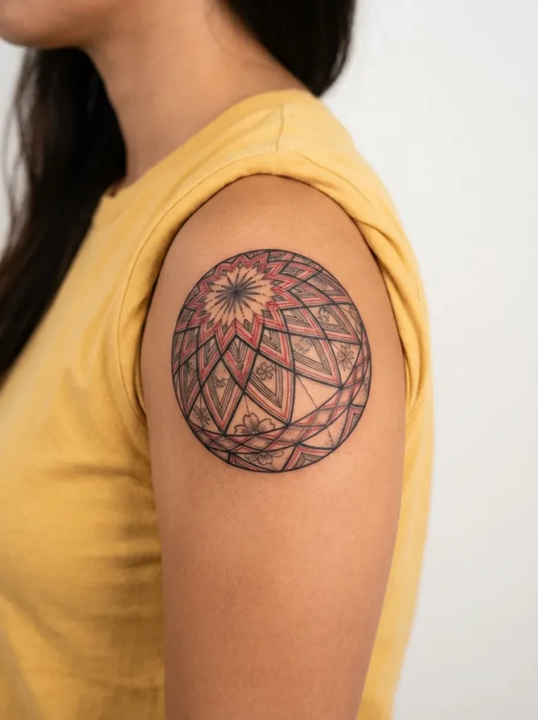 Temari Ball Tattoo