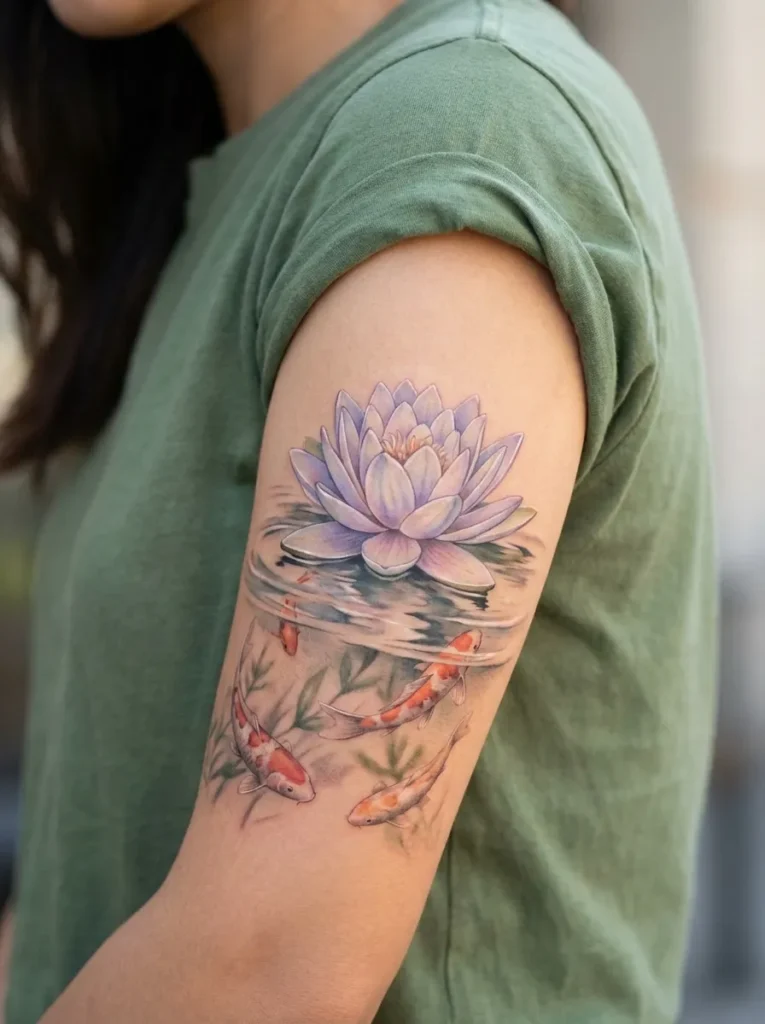 Water Lily Tattoo