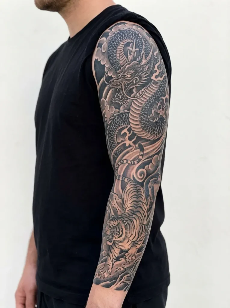 Dragon and Tiger Contrast Theme