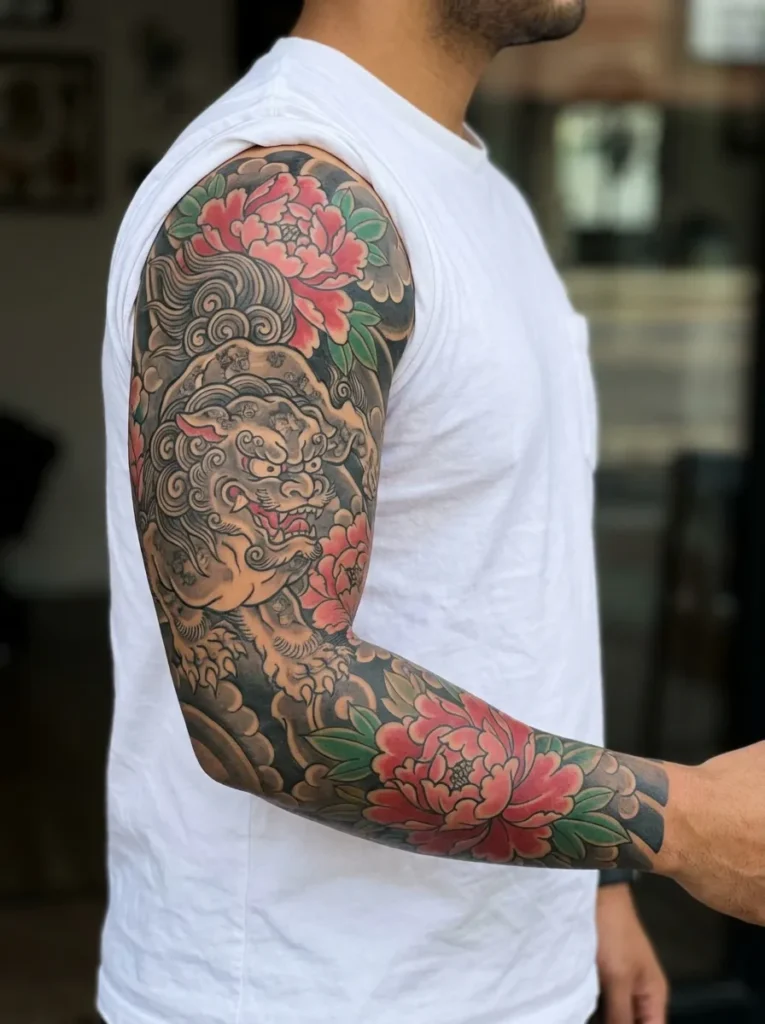 Karajishi (Foo Dog) with Botan