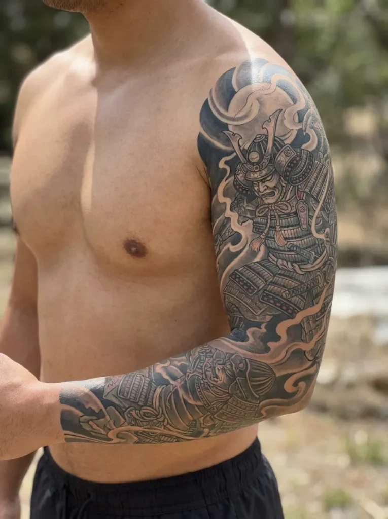 Samurai Warrior Battle Scene