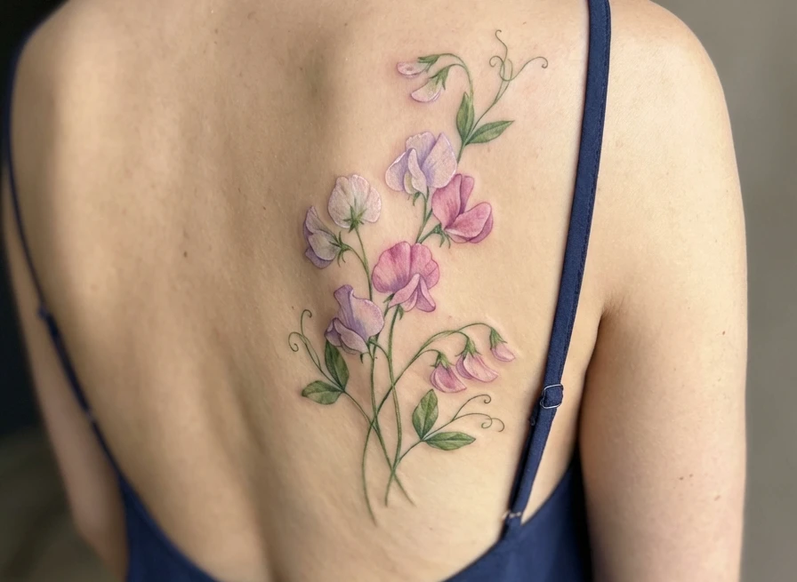Back Flower Tattoos