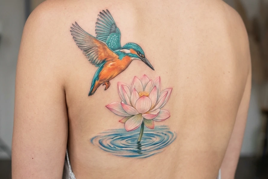 Bird and Flower Tattoo Ideas