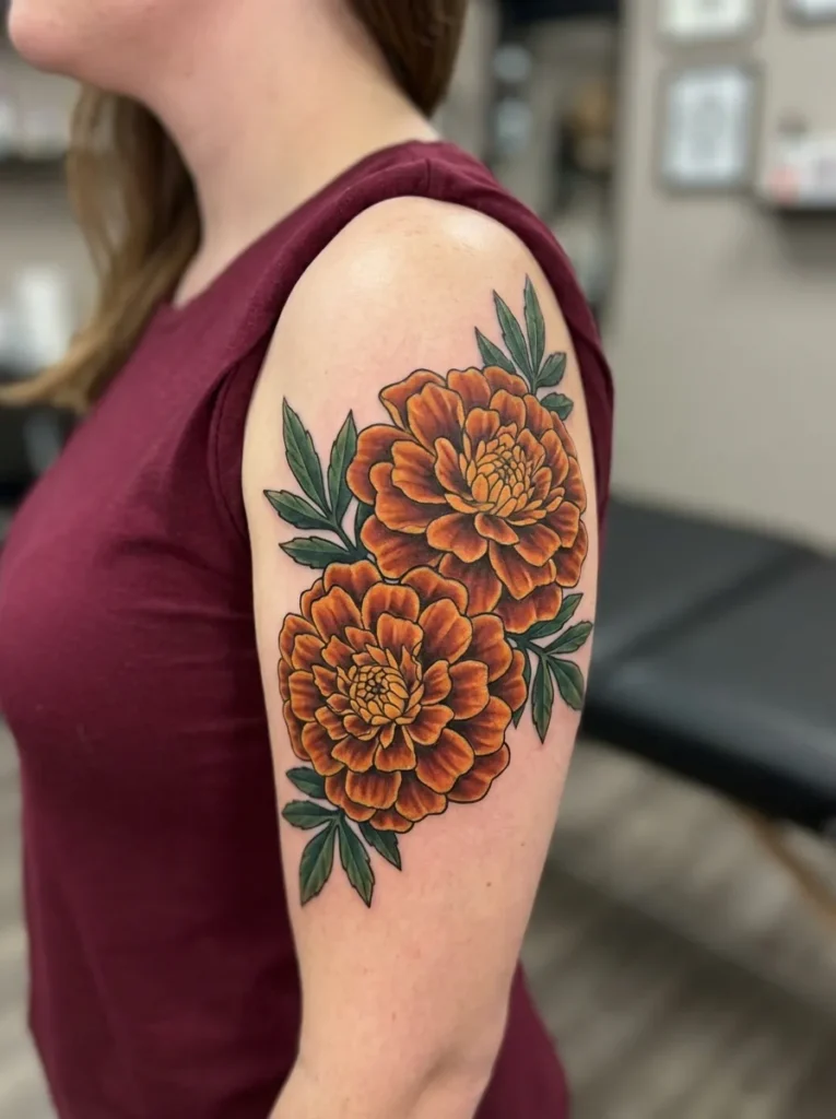 Bold Marigold Flower