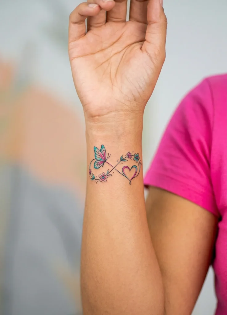 Butterfly and Heart Infinity Symbol