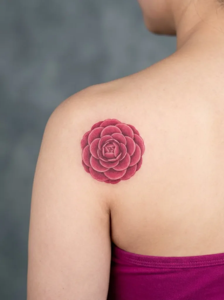 Camellia Flower Shoulder Curve