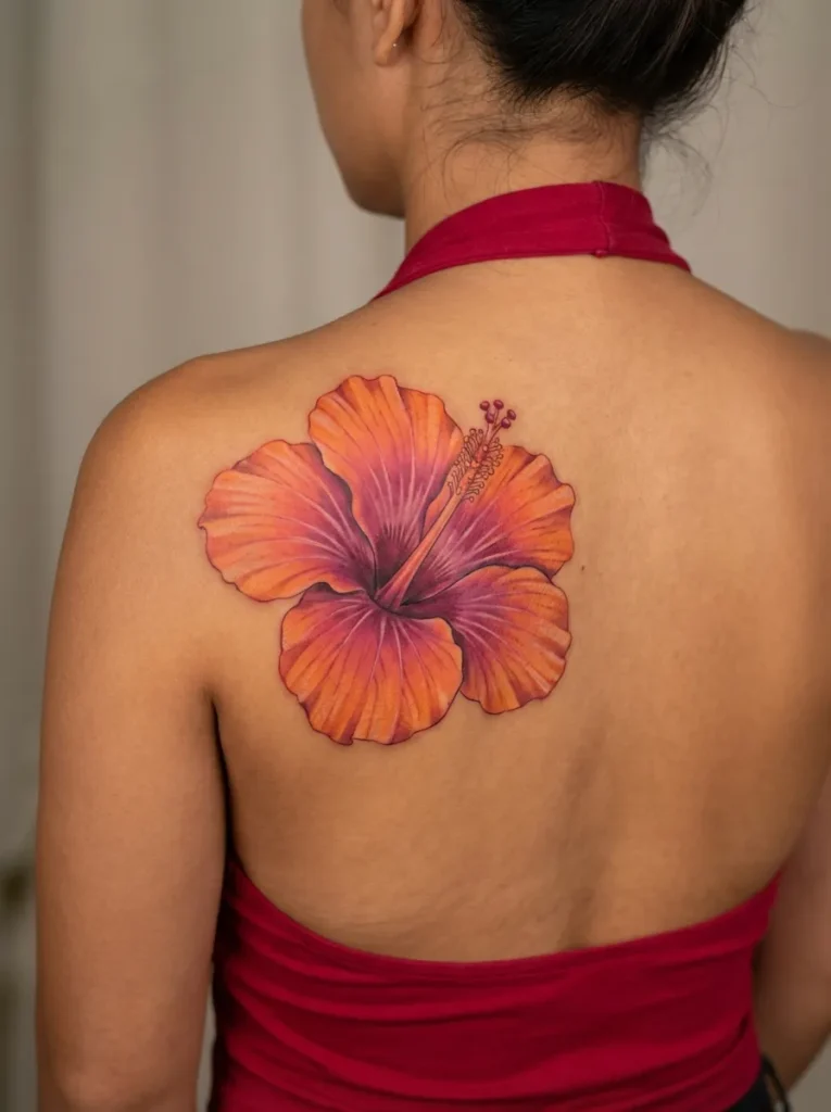 Colorful Hibiscus Flower
