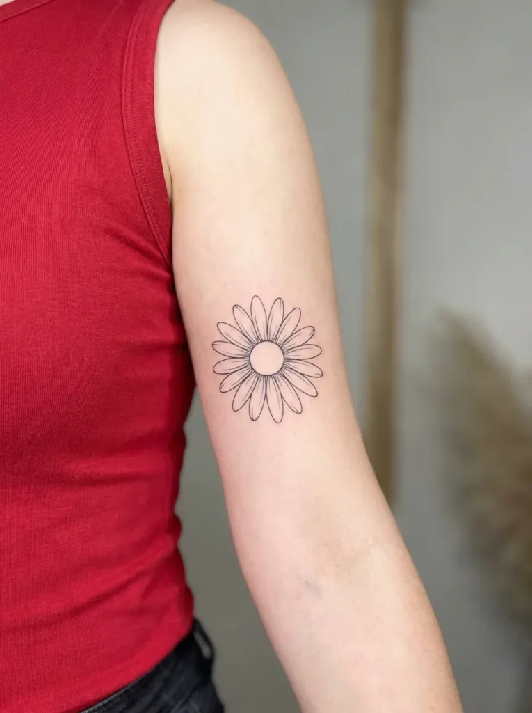 Fine Line Daisy Flower