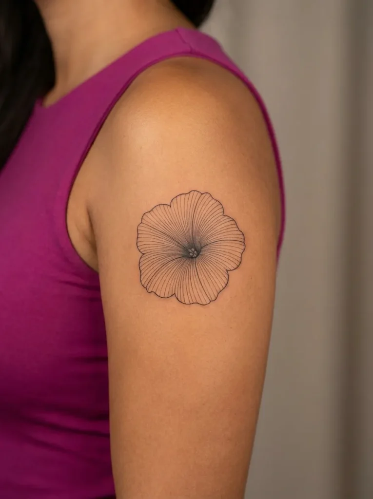 Fine Line Petunia Flower