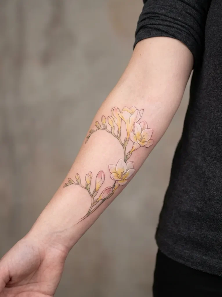 Freesia Flower Forearm Flow