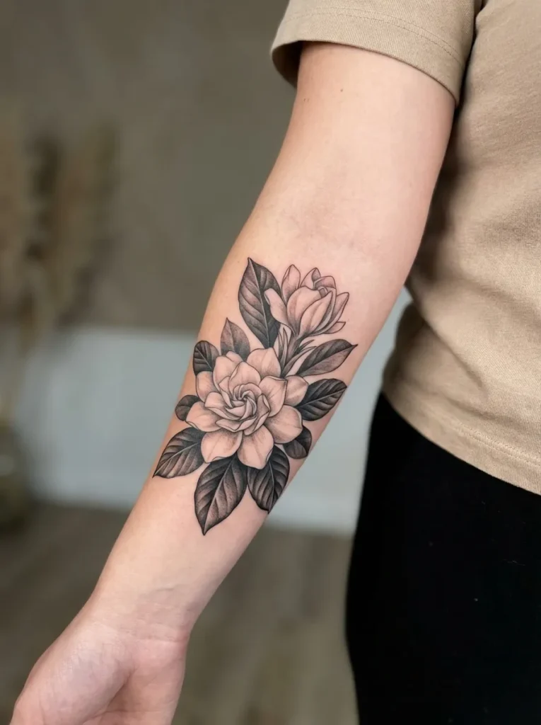 Gardenia Flower Forearm Spray