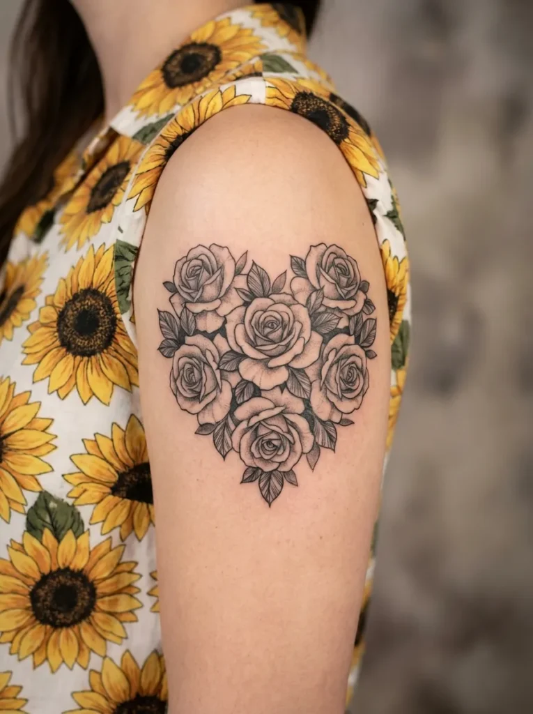 Heart Shaped Rose Flower