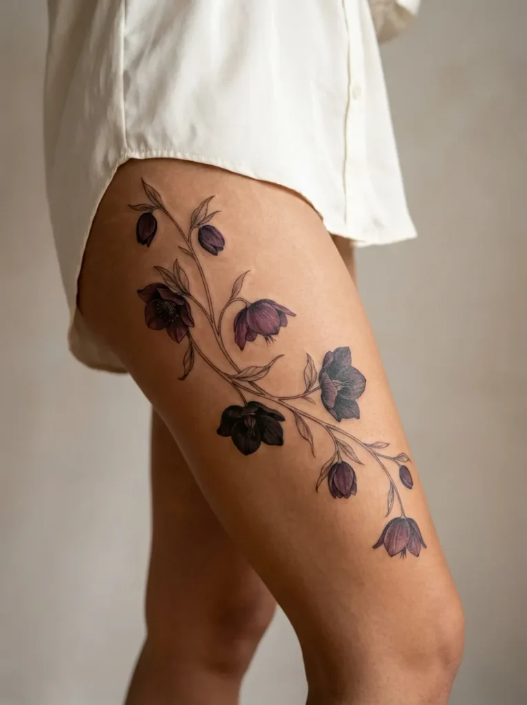 Hellebore Vine Thigh Wrap