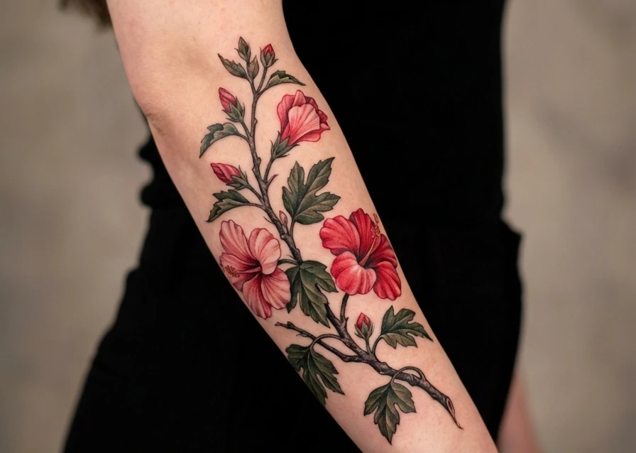 Hibiscus Flower Tattoos
