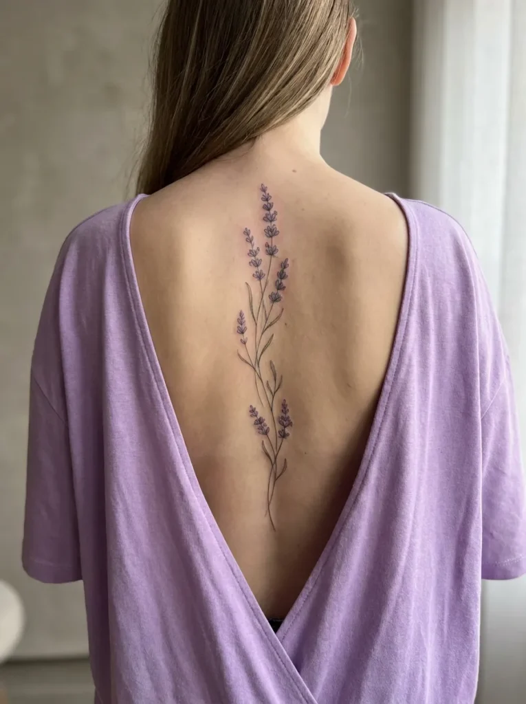 Lavender Flower Spine Trail